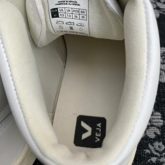 Veja V-15 Leather White Nautico High Top Women's size 9.5 - Picture 12 of 16